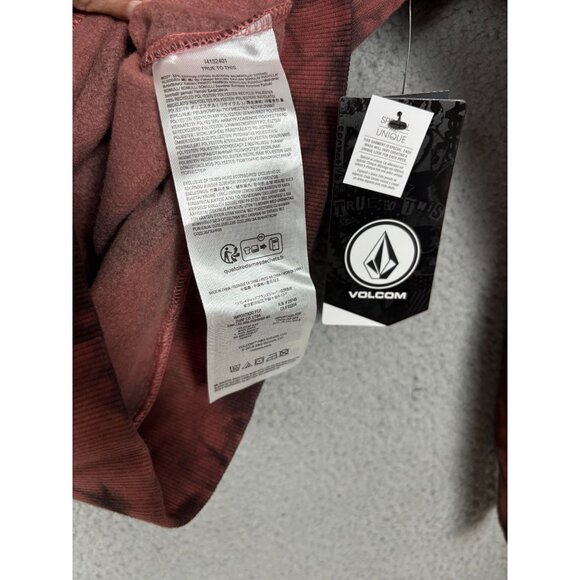 Volcom Tie-Dye Women's Butterfly Hotlapper Fleece Lined Hoodie XS Pink Salt NWTs - Picture 7 of 8